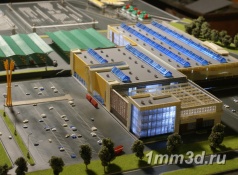 Макет комплекса зданий "Агропромпарк" г.Казань. М1:500. Заказчик Агентство инвестиционного развития Республики Татарстан