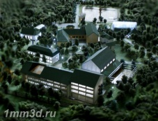Макет оздоровительного детского центра "Березка". НГДУ "Азнакаевскнефть"