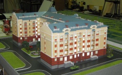 Макет дома. Застройщик Строительная компания "Грань". М 1:100 . gran-kazan.ru