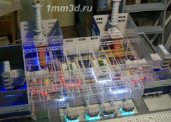 Макет парогазотурбинной установки. Казанская ТЭЦ-2. ОАО "Генерирующая компания", Республика Татарстан
